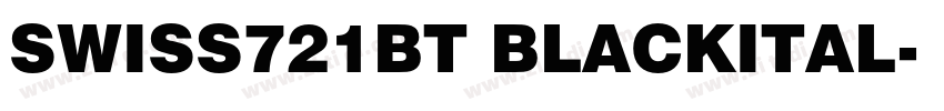 SWISS721BT BLACKITAL字体转换